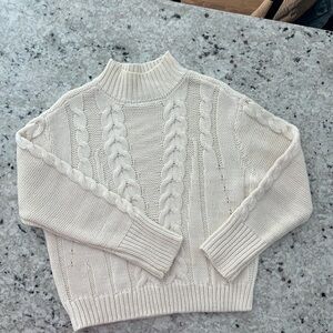 Cozy Cream Cable Knit Sweater